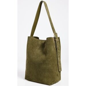 Madewell Olive Green Suede Tote